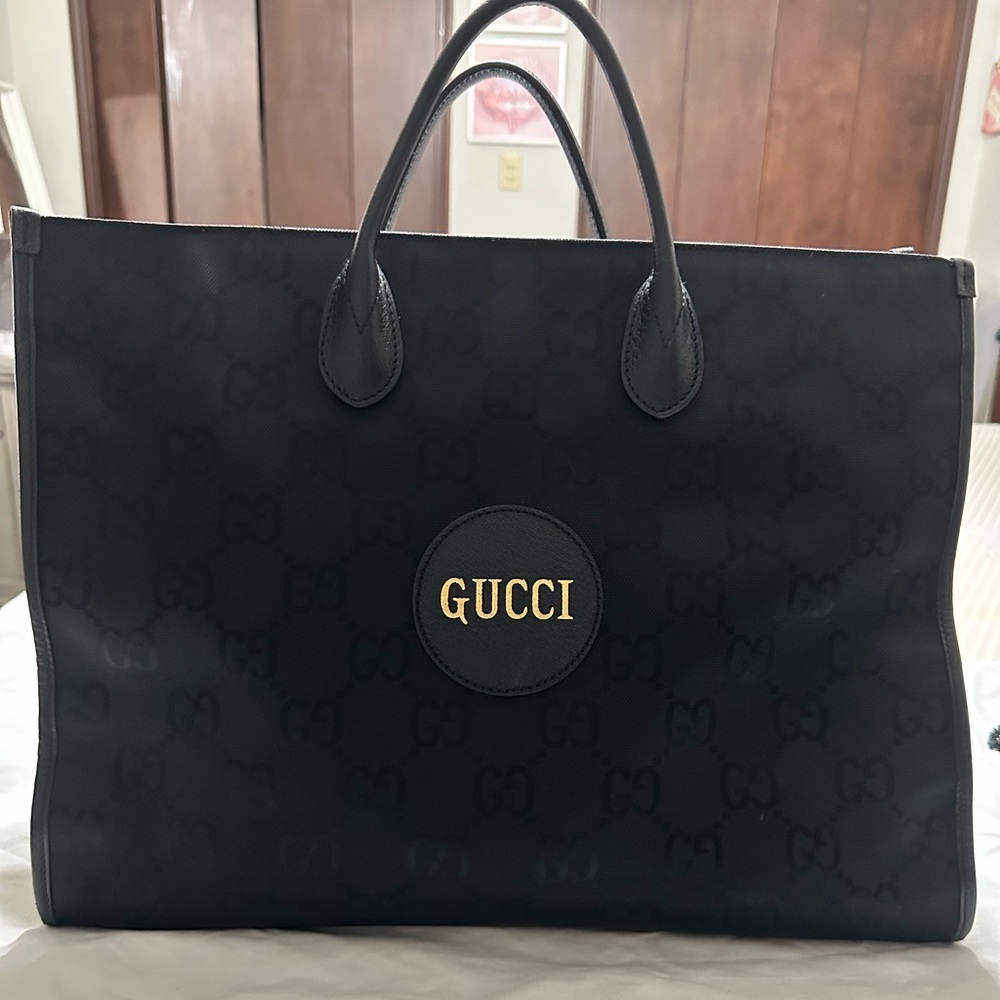 Gucci Black off the grid GG Eco Tote